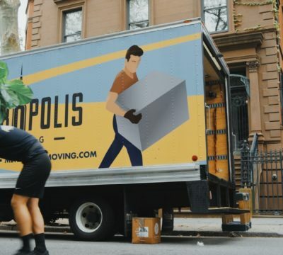 a person on a truck